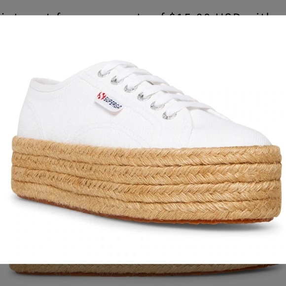 Superga platform sneakers canvas women’s casual - Picture 1 of 12